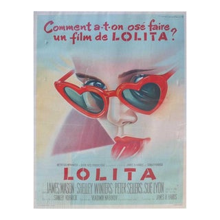 1962 Vintage French "Lolita" Film Poster For Sale