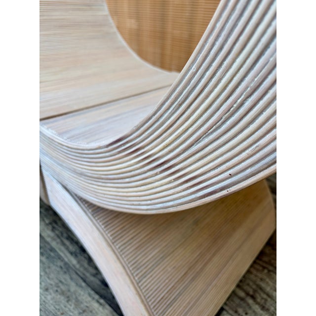 Coastal Style Pencil Reed Coffe Table in the Betty Cobonpue Manner. Circa 1980's. For Sale - Image 14 of 17