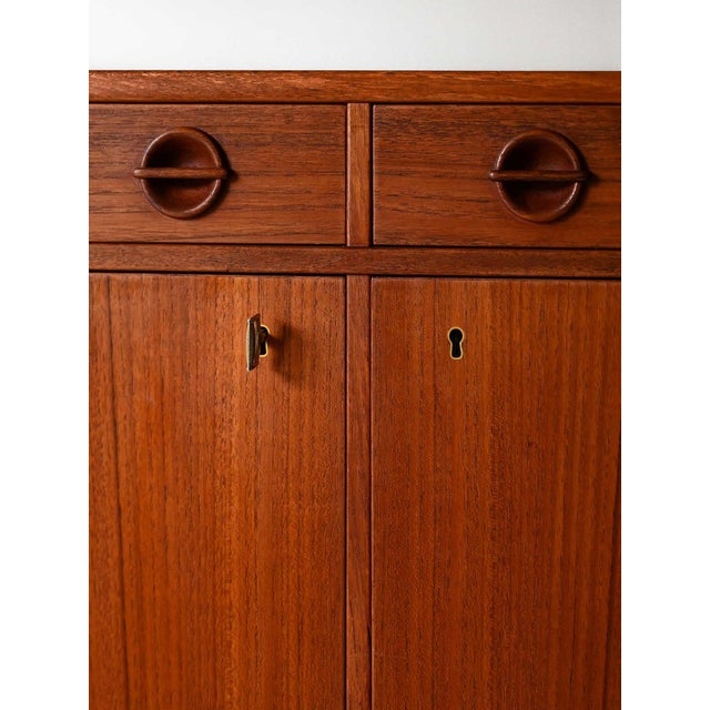 Scandinavian Sideboard with Hinged Doors, 1950s For Sale - Image 11 of 14