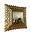 An Italian Gilt Frame Mirror, Square that measures 29." Wood frame.