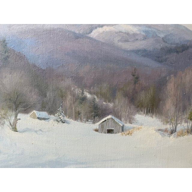 Beneath Snow Capped Mountains by Catherine Bogardus (1912-2008) A landscape painter, she also painted flowers, especially...