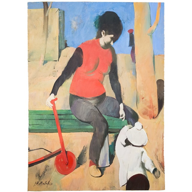 Artwork Description A Mother and Child in the Park Serge Hollerbach, c. 1972 Reframed through the lens of environmental...