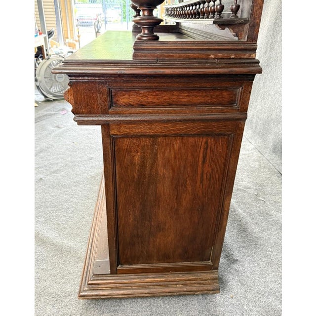 Brown 19th Century Belgian Oak Court Cupboard For Sale - Image 8 of 13