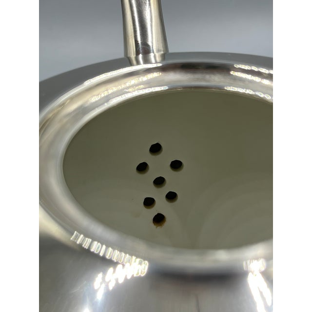 Metal Art Deco Tea Service from Spahr, 1920s, Set of 3 For Sale - Image 7 of 16