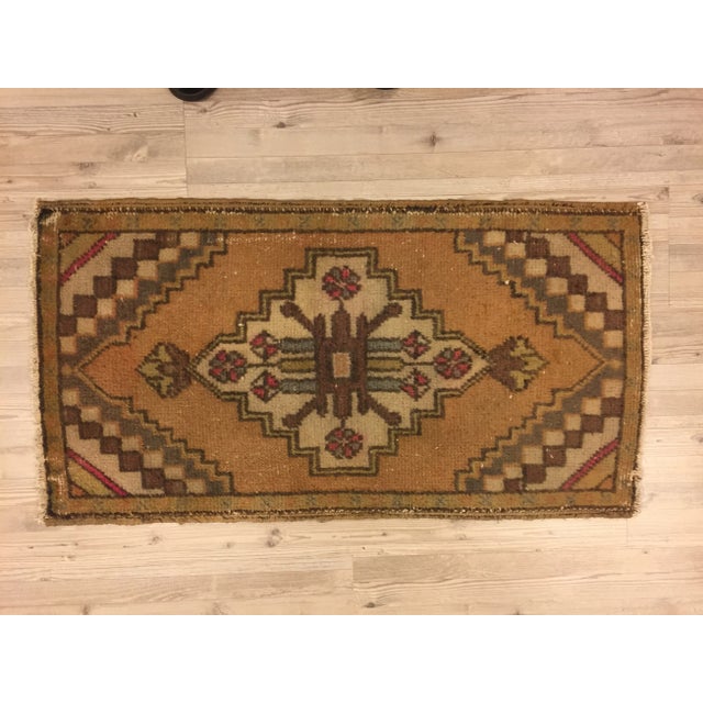 Vintage Nomadic Turkish Rug - 1′8″ × 3′1″ For Sale - Image 6 of 6