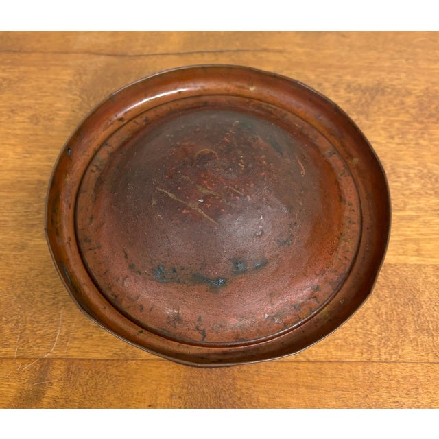 Antique Embossed Copper Decorative Vessel Warming Pan Component For Sale In Kansas City - Image 6 of 6