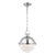 Chapman & Myers for Visual Comfort Signature Adrian Large Globe Pendant in Polished Nickel with White Glass For Sale
