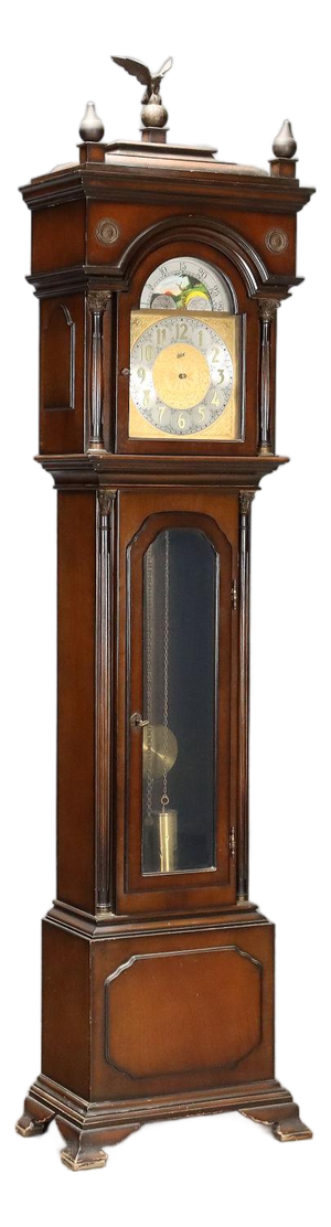 Walt Painted Wood Pendulum Clock, Germany, 1900s