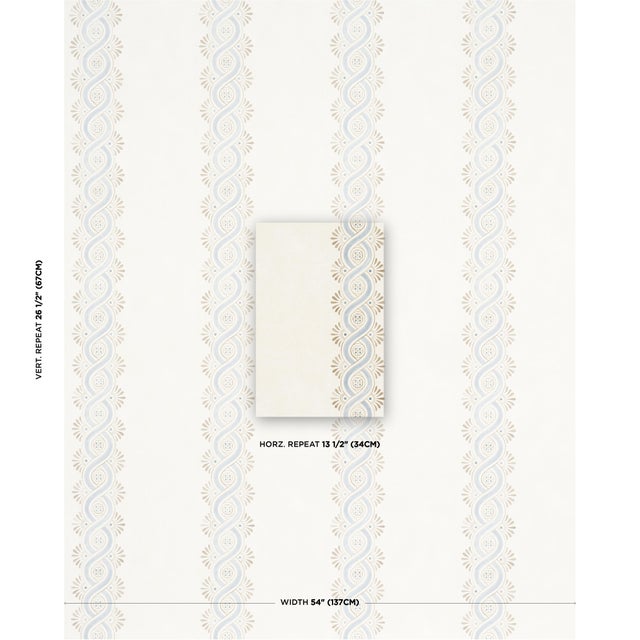 This unique ogee stripe was inspired by ancient frescoes discovered in a French villa. Printed on a mottled ground,...