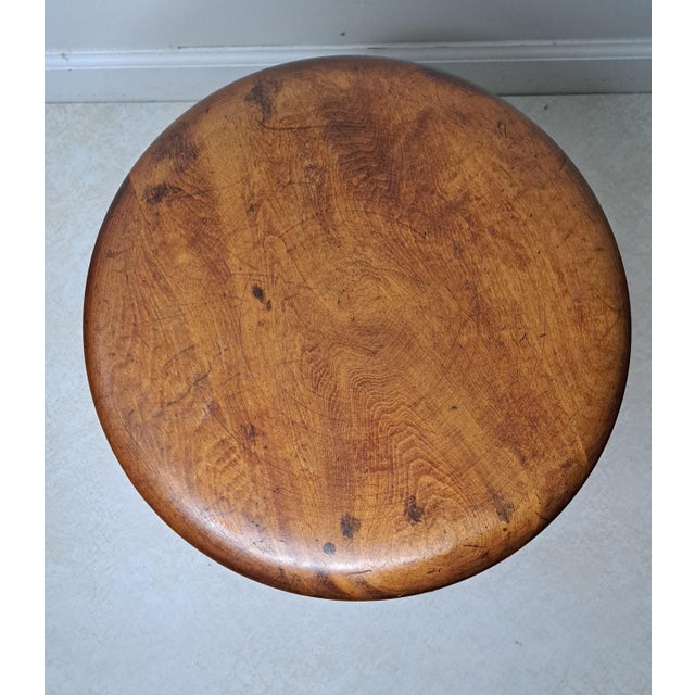 Brown Late Victorian Adjustable Piano Stool With Glass Ball & Claw Feet, Circa 1880-1900 For Sale - Image 8 of 15