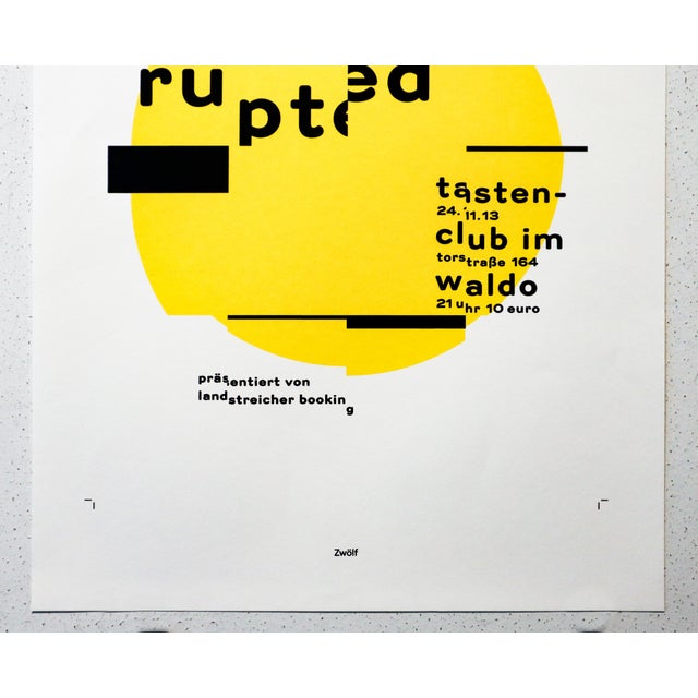 Abstract 2021 Masters of Serigraphy Posters, Individual Print,"Piano Interrupted" by Zwölf For Sale - Image 3 of 3