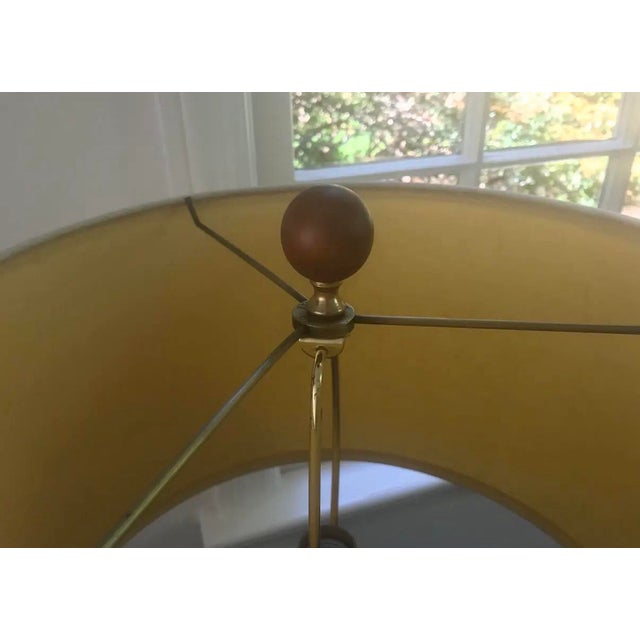 Wood Ralph Lauren Large Rattan Lamp With Shade For Sale - Image 7 of 8