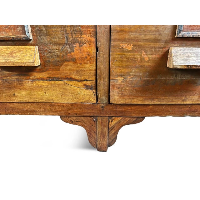 Vintage Indian Salvaged Wood Tool Chest For Sale - Image 10 of 10