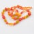 Bakelite and Lucite Long Necklace Sunny Yellow and Orange Colors For Sale - Image 9 of 12