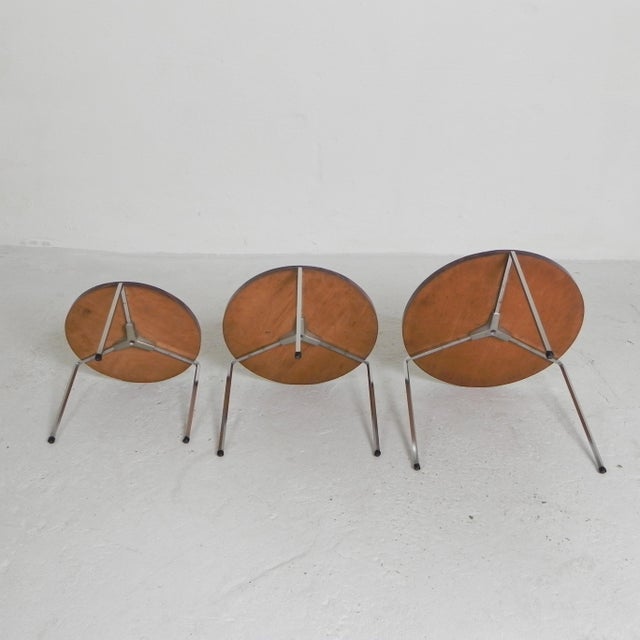 Brown Nesting Tables from Vaza Roden, 1960s, Set of 3 For Sale - Image 8 of 18