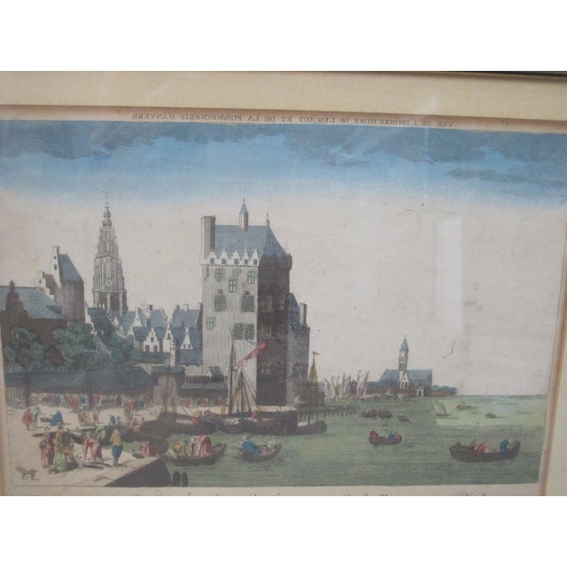 "Vue perspective de l'Embouchure de l'Escaut et de la Poissonnerie d'Anvers" (Perspective view of the Mouth of the Scheldt...