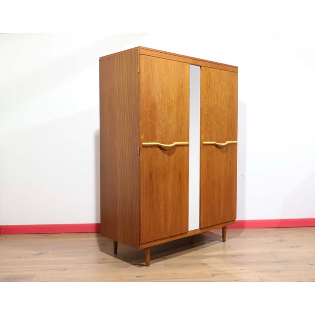 Mid Century Modern Vintage Teak Triple Armoire Wardrobe by Stonehill For Sale - Image 14 of 14