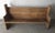 19th Century Antique Rustic European Wooden Pew Bench For Sale - Image 5 of 12