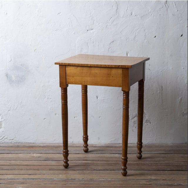 Sheraton Maple One Drawer Stand, 19th Century For Sale - Image 9 of 10