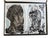 Black 1960s Original José Luis Cuevas Limited Edition Lithograph Portfolio 'Crime by Cuevas', Signed For Sale - Image 8 of 17