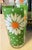 Vintage 1960s Pasinski Signed Daisy Glasses Set of 8 With Metal Caddy Crate For Sale - Image 6 of 11