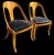 Wood Vintage Regency Style Burl Spoon Back Chairs -- a Pair For Sale - Image 7 of 7