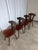 Vintage Tyrolean Dining Chairs with Red Fabric Seats, 1970s, Set of 4 For Sale - Image 6 of 18