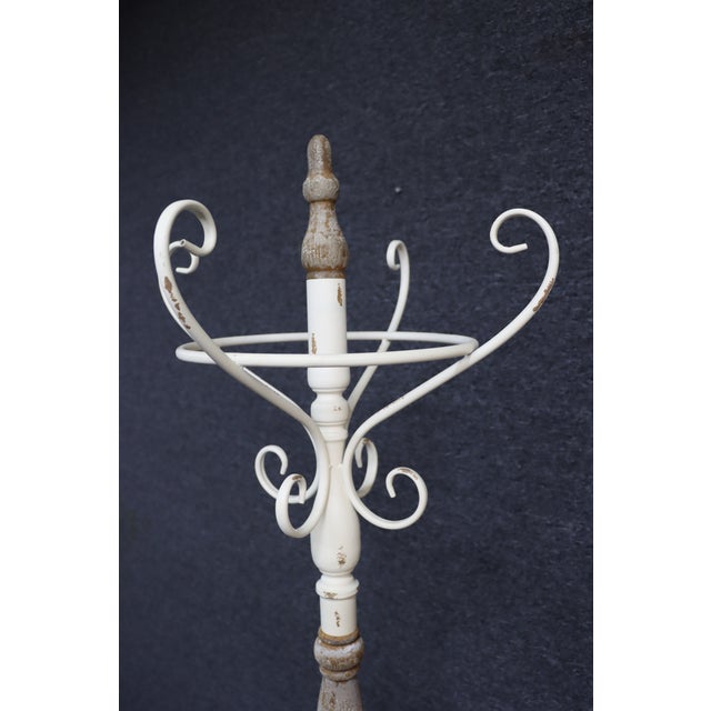 Wood Cottage Style Wood & Iron Clothes Tree For Sale - Image 7 of 9