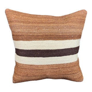 Turkish Hemp Pillow Cushion Natural Beige Brown Cushion Cover 20x20 For Sale