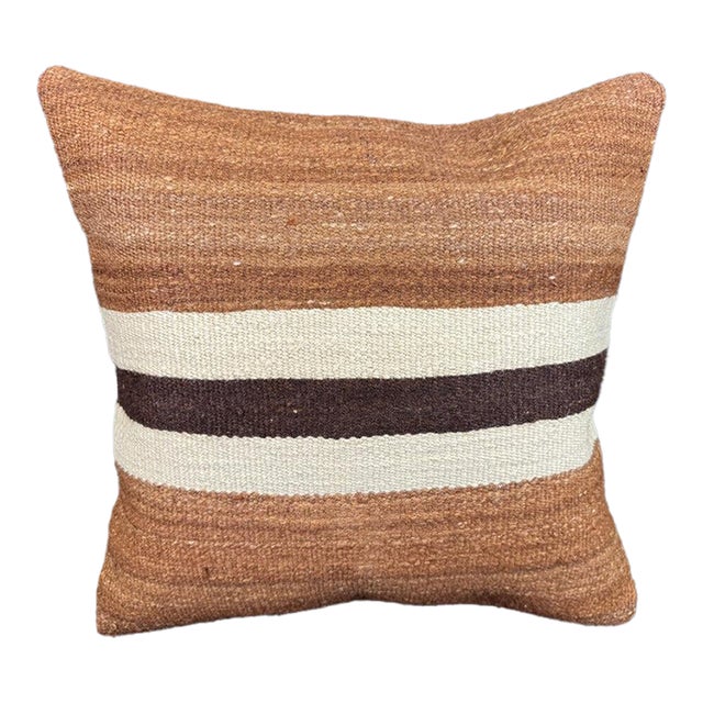 Turkish Hemp Pillow Cushion Natural Beige Brown Cushion Cover 20x20 For Sale