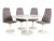 A Swedish tulip table and 4 matching chairs from Johanson Design Markaryd Sweden (labels missing). The set is from the...