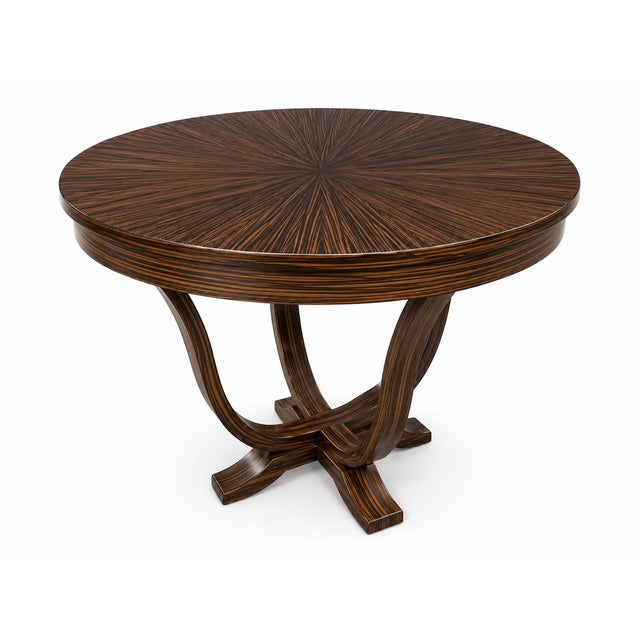 1970s Modern Round Foyer / Center Table by Artifacts For Sale - Image 5 of 7