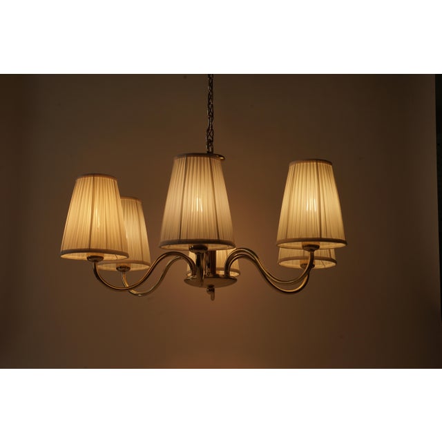 Vintage Chandelier in Brassard Wood by Oswald Haerdtl, 1933 For Sale - Image 15 of 18