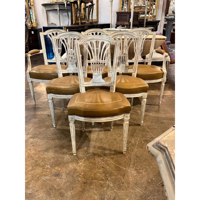 Set of 6 French Louis XVI Dining Chairs For Sale In Dallas - Image 6 of 11