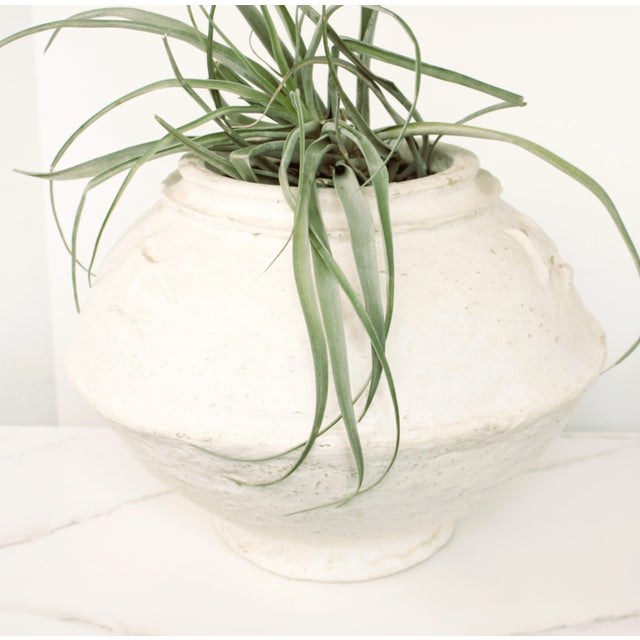 A charming white paper mache vase handcrafted in India, Made from recycled paper, this vase showcases the artistry of...