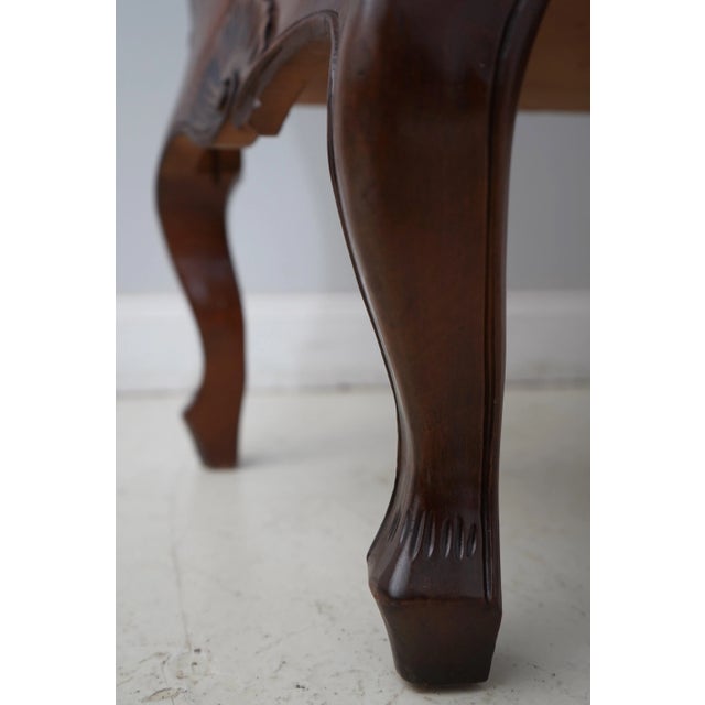 Italian Marble Top Commode Chest W. Carved Details For Sale - Image 9 of 12