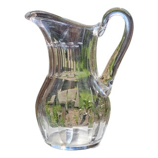 Crystal Pitcher with Cerdagne Pattern from Saint Louis, 1950s For Sale