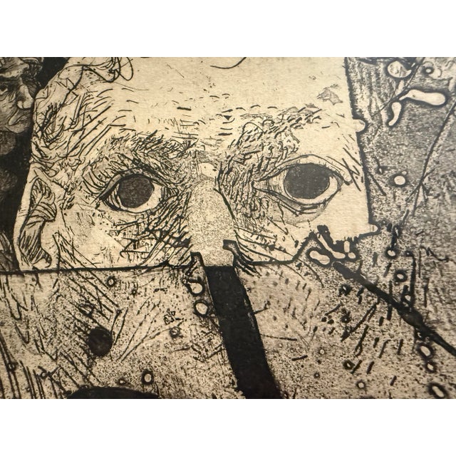 1960s Vintage Mid Century Modern 1966 “Ritual Disc Iv” Signed Art by R. Dorset For Sale - Image 5 of 12