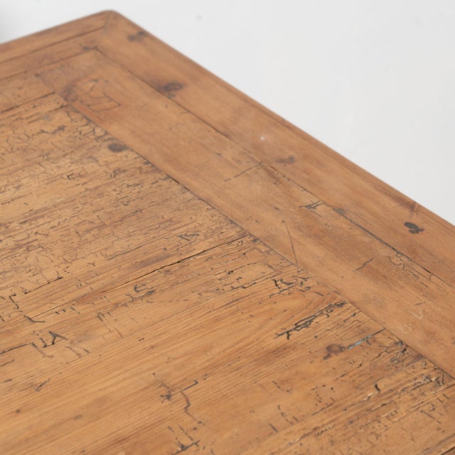 Early 19th Century Swedish Original Red Painted Pine Work Console Table For Sale - Image 9 of 16