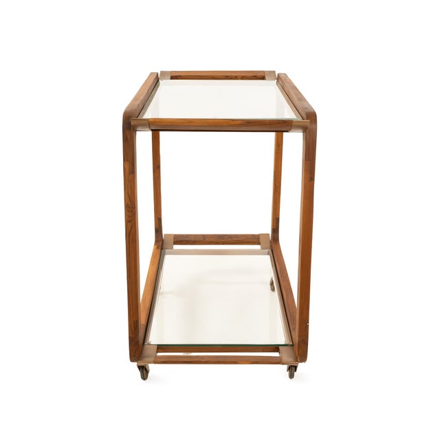Kenneth Ludwig Chicago Rectangle Entertainment Bar Cart For Sale - Image 4 of 8