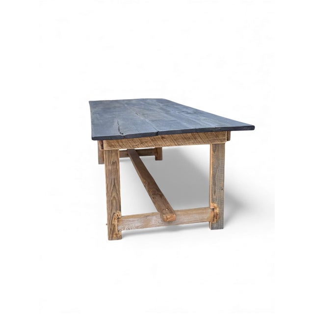 42" - French Farmhouse Table With Drawers on Both Sides For Sale - Image 4 of 10