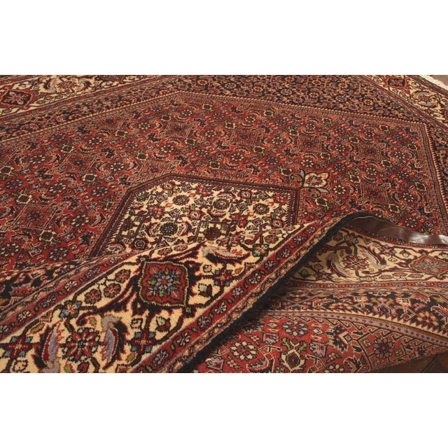 Brown Middle Eastern Rug in Wool For Sale - Image 8 of 10