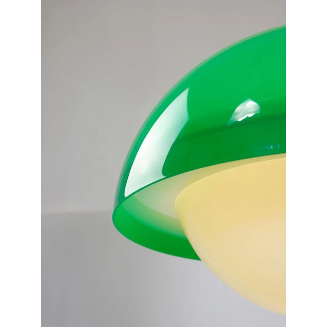 Italian Space Age Pendant in Chrome and Acrylic Glass, 1970s For Sale - Image 17 of 18