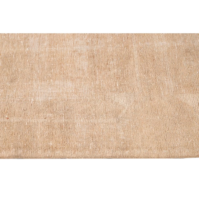 Early 20th Century Vintage Turkish Handmade Beige Medallion Wool Runner For Sale - Image 5 of 10