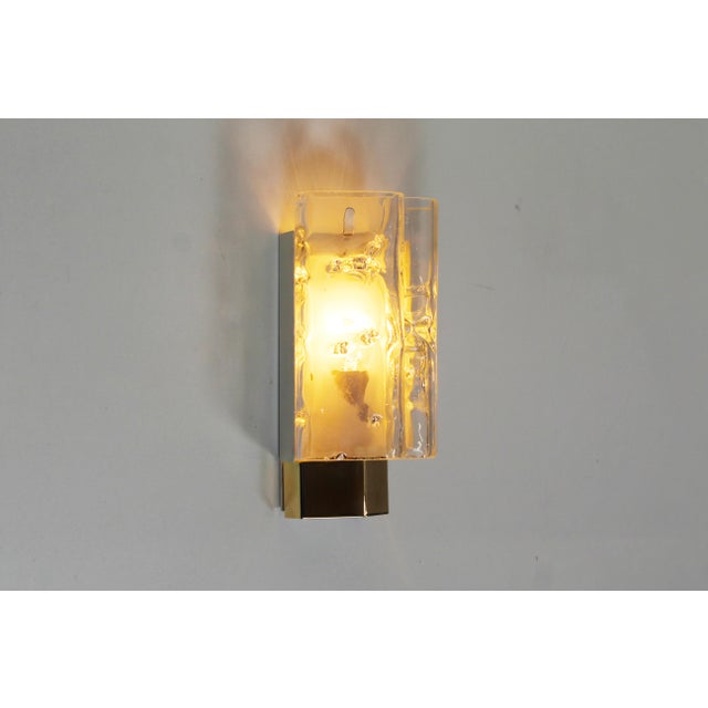 Metal Wall Lamps in Brass and Glass by Doria Leuchten, 1970s, Set of 2 For Sale - Image 7 of 9