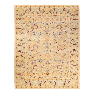 Mogul, One-of-a-Kind Hand-Knotted Area Rug in Ivory, 9' 1" x 12' 1" For Sale