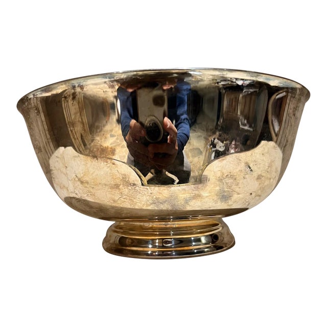 Reed & Barton Silverplated Bowl, Mid-Century Modern, 8.25\" Diameter For Sale