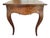 Wood Vintage Mid-Century Italian Desk With Cloth-Lined Drawers For Sale - Image 7 of 18