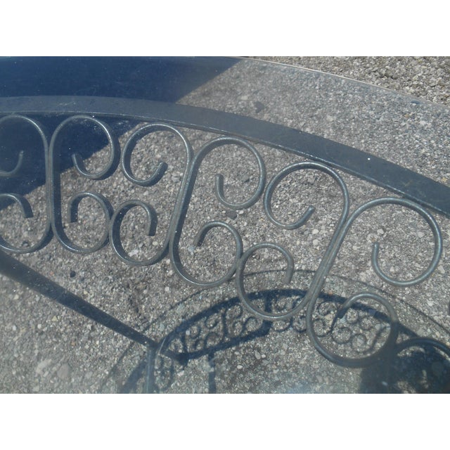 Metal Stunning Salterini 3 Piece Peacock Patio Set For Sale - Image 7 of 7