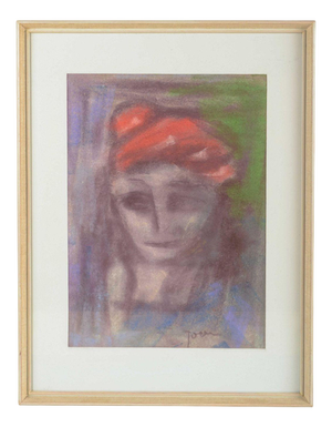 Ivan Jordel, Portrait, Crayon on Paper